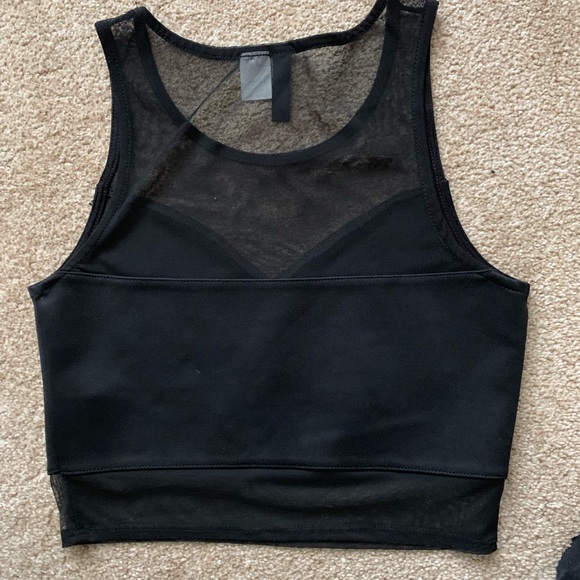 H&M Black crop top - Size Small - Picture 2 of 4